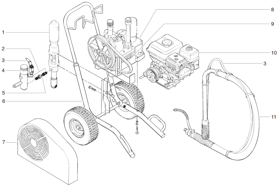 PowrTwin 6900XLT Main Assembly Parts